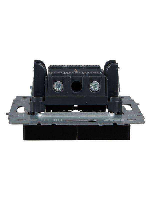  Выключатель жалюзи СП BRITE ВС10-1-5-БрЧ 10А механизм черн. IEK BR-V15-0-10-K02 фото в каталоге от BTSprom.by