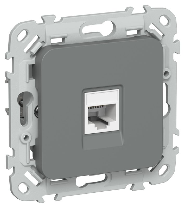 розетка компьютерная сп flite рк6-1-0-флма rj45 кат.6 utp механизм мокрый асфальт iek fi-k12-2-k80 от BTSprom.by