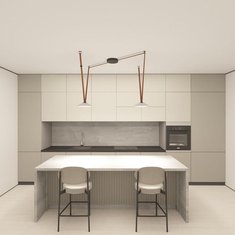  Светильник для трека-ремня Belty Flow 20Вт 4000К IP20 48В DC 300х71мм RA90 120град. со светодиодом алюм. бел. с черн. DENKIRS 723160 фото в каталоге от BTSprom.by