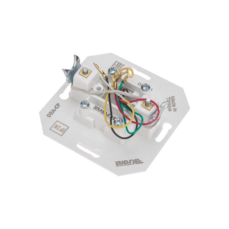  Розетка телефонная СП DEA RJ11 механизм бел. Kranz KR-78-0222 фото в каталоге от BTSprom.by