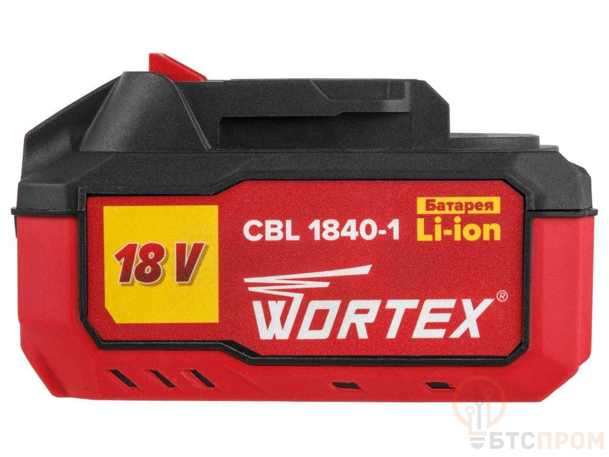  Аккумулятор WORTEX CBL 1840-1 18.0 В, 4.0 А*ч, Li-Ion ALL1 (18.0 В, 4.0 А*ч, индикатор заряда, обрезиненный корпус) фото в каталоге от BTSprom.by