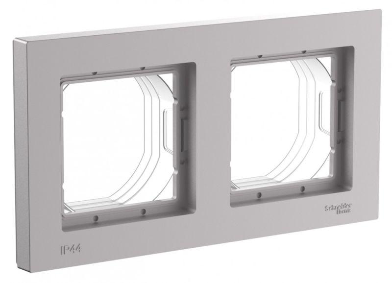 рамка 2-м atlasdesign aqua ip44 алюм. se atn440302 от BTSprom.by