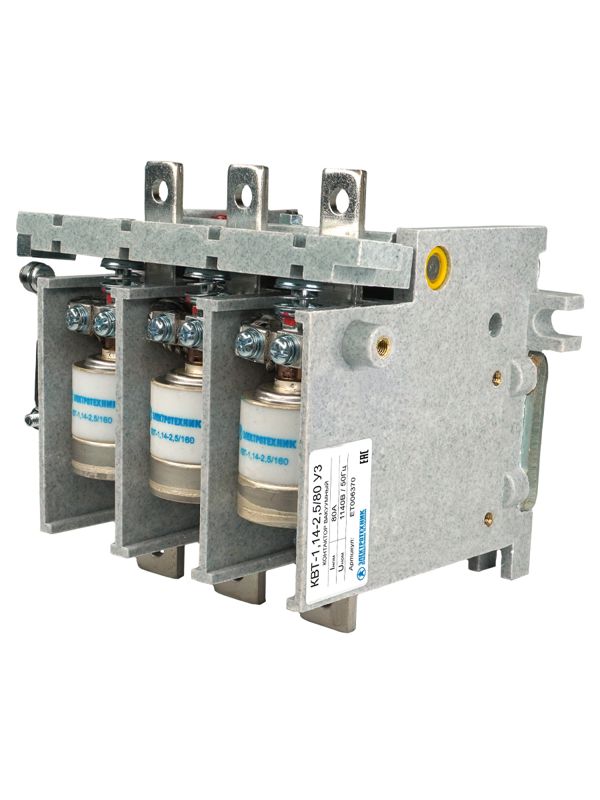 контактор вакуумный квт-1.14-2.5/ 80-3 у3 3п кат. 110в 2но+1нз ip00 без реле электротехник et006370 от BTSprom.by