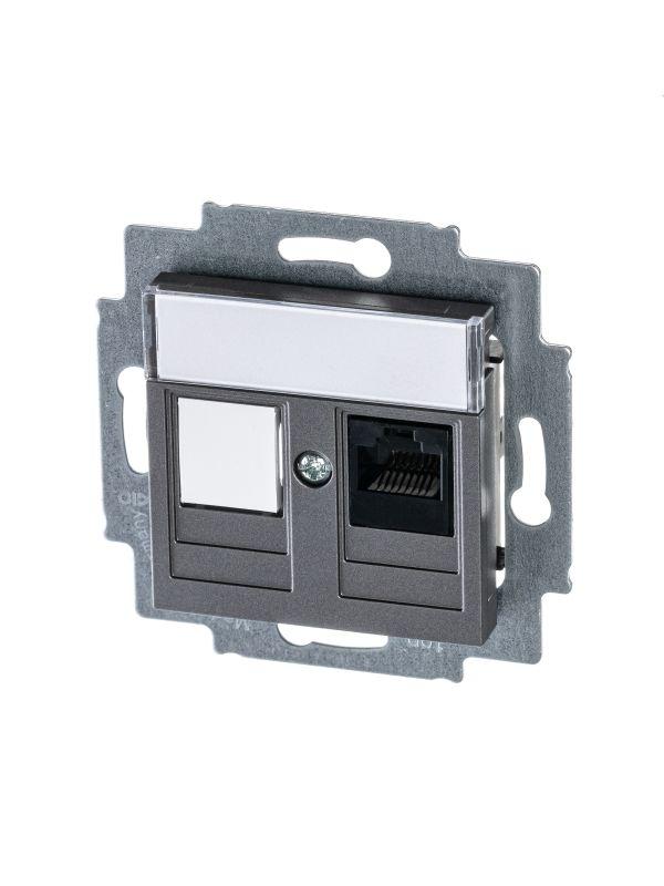 розетка компьютерная levit rj45 кат.5e с заглушкой сталь abb 2chh295117a6069 от BTSprom.by розетка компьютерная levit rj45 кат.5e с заглушкой сталь abb 2chh295117a6069 от BTSprom.by