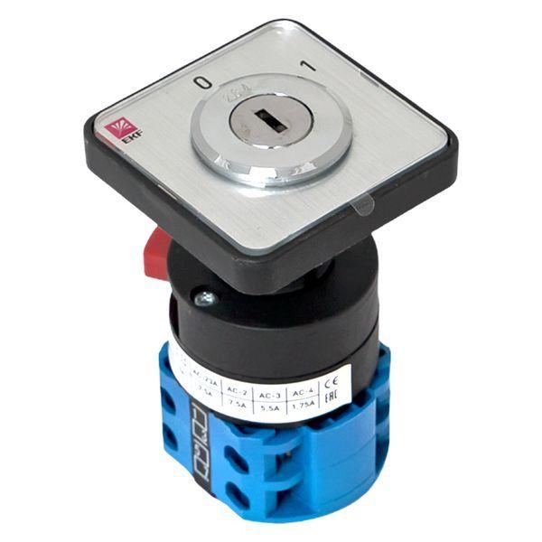  Переключатель кулачковый ПК-1-113 3п 10А "0-1" с ключом EKF pk-1-113-10 фото в каталоге от BTSprom.by