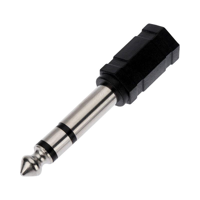 переходник штекер стерео 6.3мм - гнездо стерео 3.5мм пластик rexant 14-0202 от BTSprom.by