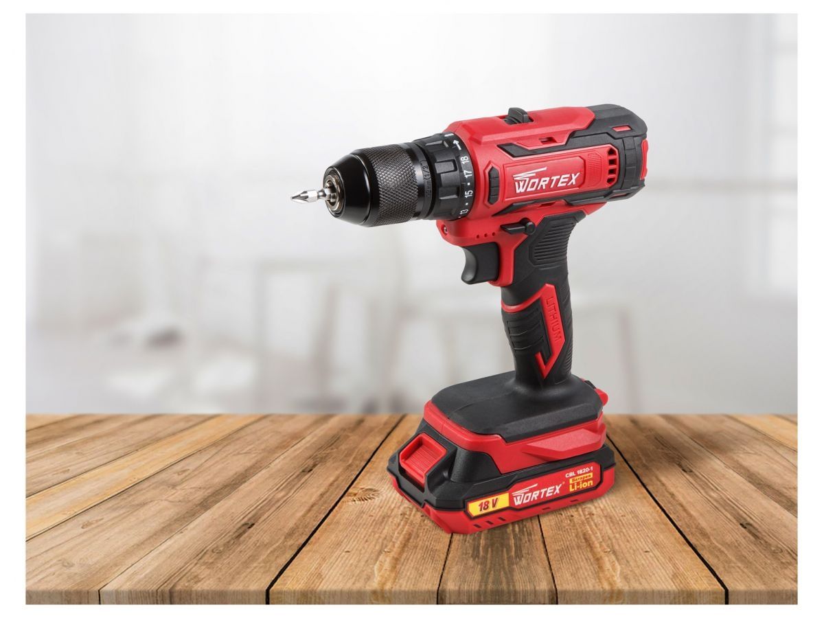  Аккум. дрель-шуруповерт WORTEX BD 1820-1 Li в чем. ALL1 XLT 18 В, 30 Н*м, 2х2 А*ч, БЗП(мет.) 13 мм (шурупы до 8 мм) 0329209 фото в каталоге от BTSprom.by