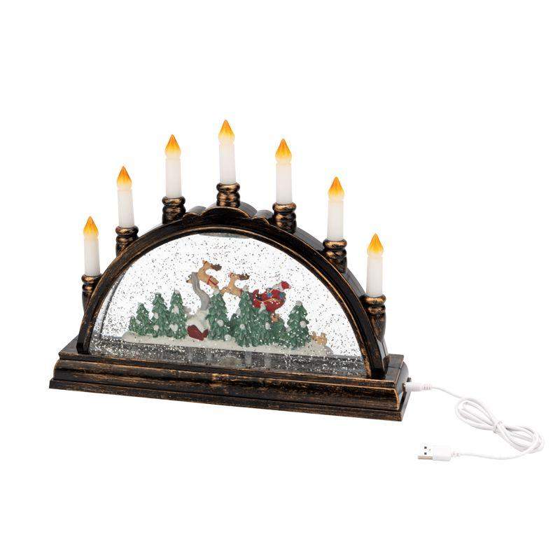 Светильник декоративный "Подсвечник" эффект снегопада Neon-Night 501-164 фото в каталоге от BTSprom.by  Светильник декоративный "Подсвечник" эффект снегопада Neon-Night 501-164 фото в каталоге от BTSprom.by