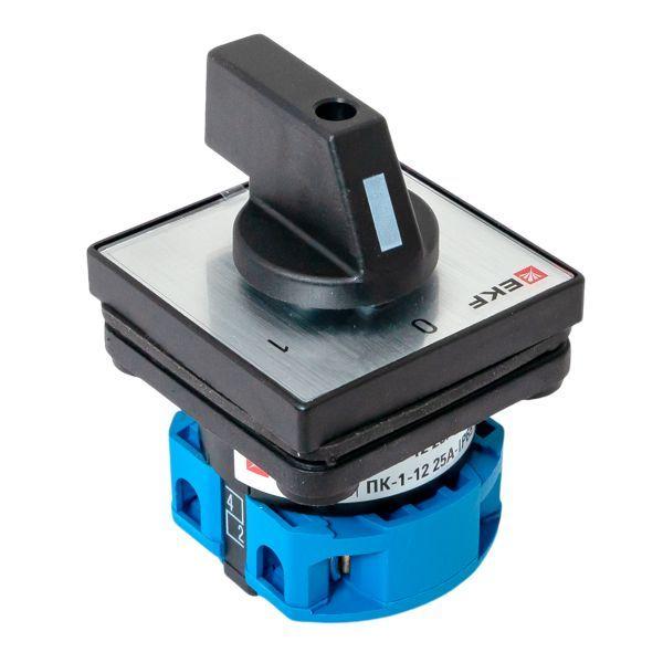  Переключатель кулачковый ПК-1-12 2п 25А "0-1" IP65 EKF pk-1-12-25-65 фото в каталоге от BTSprom.by