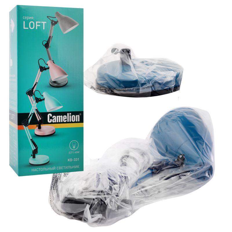 Светильник KD-331 C06 настол. 230В 40Вт E27 син. Camelion 13872 фото в каталоге от BTSprom.by  Светильник KD-331 C06 настол. 230В 40Вт E27 син. Camelion 13872 фото в каталоге от BTSprom.by