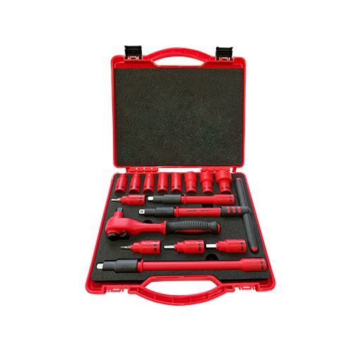 набор электрика диэлектрический 1000в 3/8дюйм vde (16 предметов) (07310) shtok 376269 от BTSprom.by