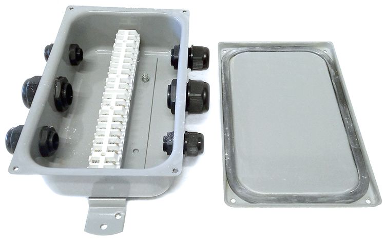 коробка клеммная кс-20 у2 20 клемм ip65 (пластиковые вводы mg 20х2/mg 25x2/mg 32x2) электротехник et013209 от BTSprom.by