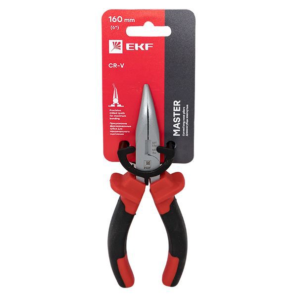  Длинногубцы изогнутые 160мм Master Basic EKF dgi-160-mas фото в каталоге от BTSprom.by