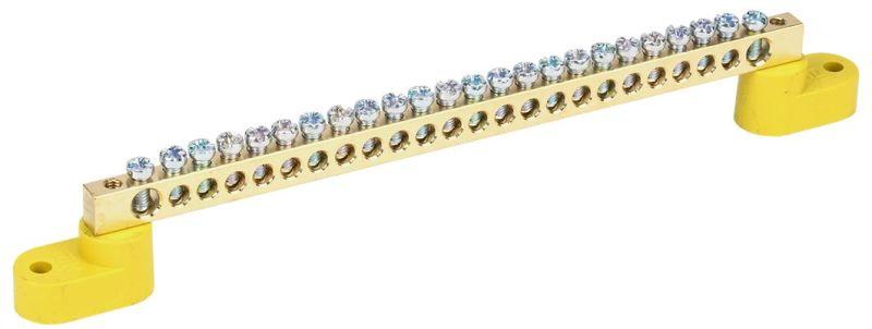 шина pe "земля" шни-6х9-24-у2-ж на двух угловых изоляторах iek ynn10-69-24c2-k05 от BTSprom.by шина pe "земля" шни-6х9-24-у2-ж на двух угловых изоляторах iek ynn10-69-24c2-k05 от BTSprom.by