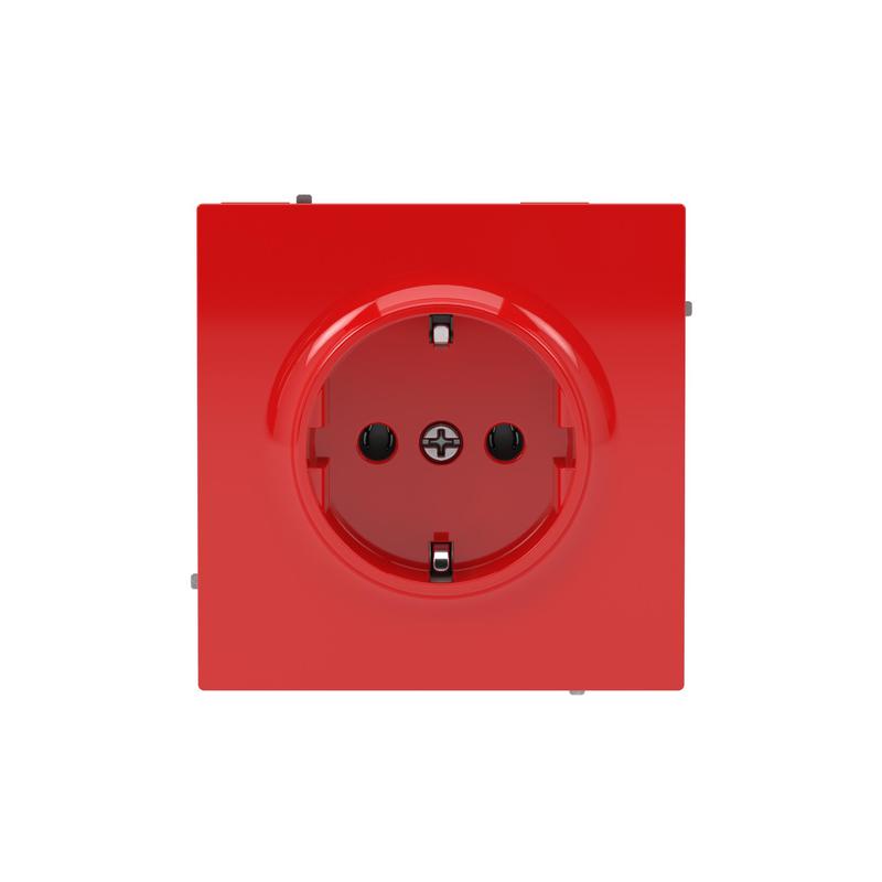 розетка силовая kant 2p+e без шторки красн. сатин dkc 7001033 от BTSprom.by