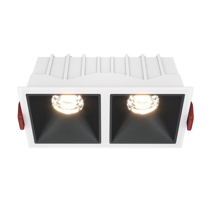 светильник alfa led 2х10вт 3000к 36град. dim triac встраив. maytoni dl043-02-10w3k-d-sq-wb от BTSprom.by