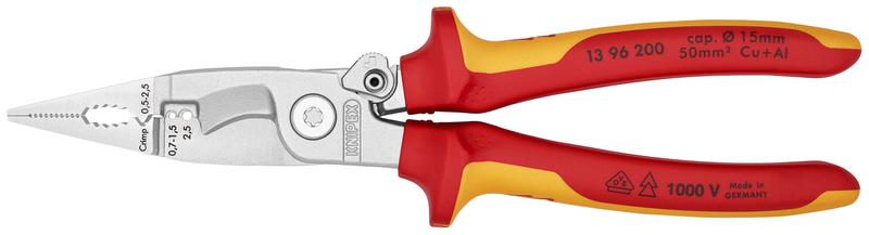 клещи электромонтажные vde 6-в-1 l-200мм knipex kn-1396200sb от BTSprom.by