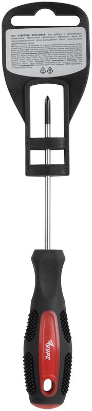  Отвертка "Мастер" 3х75мм PH0 CrV сталь прорезиненная ручка КУРС 53771 фото в каталоге от BTSprom.by