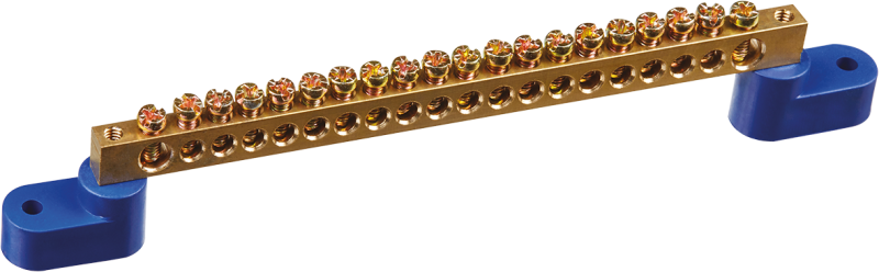 шина нулевая 90 731 obb-m69-20c2-b на двух угловых изоляторах онлайт 90731 от BTSprom.by