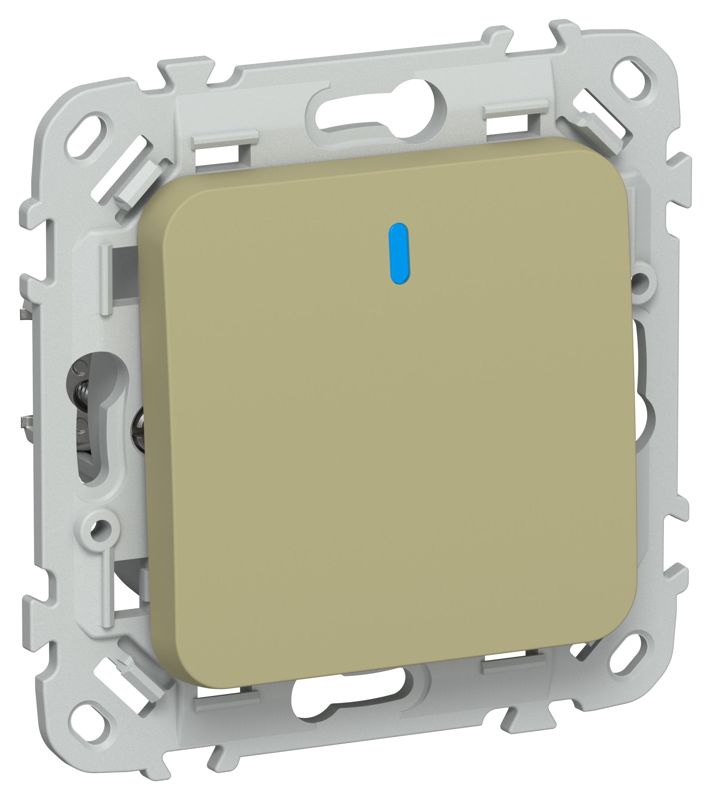 выключатель кнопочный 1-кл. сп flite вс11-2-1-фло 10а с индикацией механизм олив. iek fi-v14-1-10-1-k26 от BTSprom.by