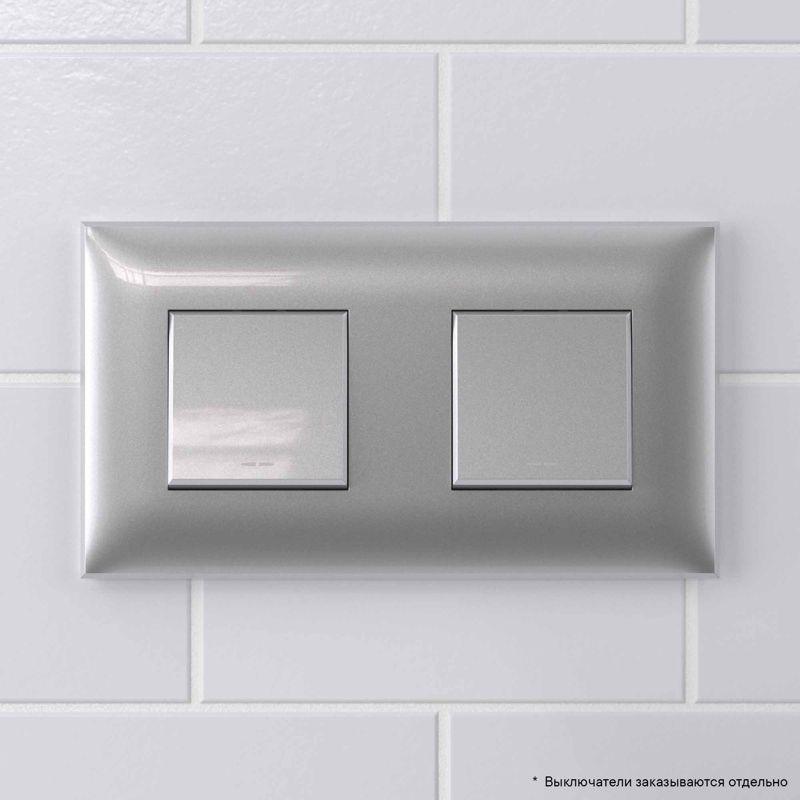  Рамка 2-м 4мод. Avanti "Закаленная сталь" DKC 4404904 фото в каталоге от BTSprom.by