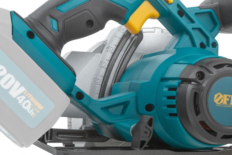  Пила дисковая циркулярная аккумуляторная 20В 3800об/мин 165/20мм FIT 79920 фото в каталоге от BTSprom.by
