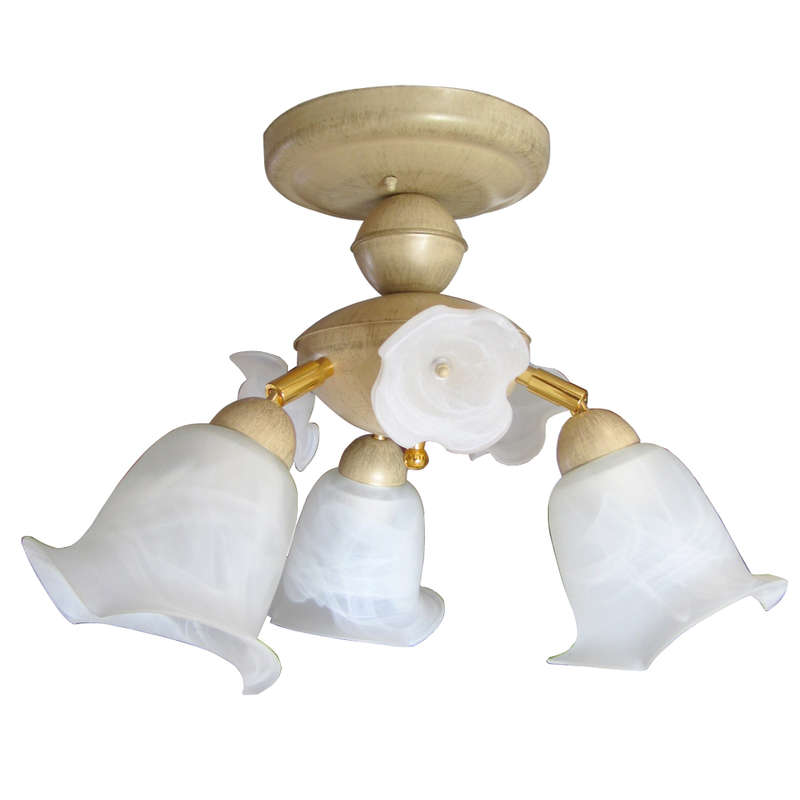 светильник нпб 01-3х60-146 e27 "кувшинка" 131 беж. зол (плафон 02929) элетех 1005403778 от BTSprom.by