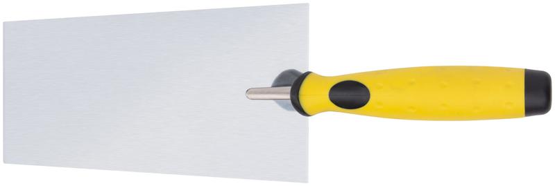  Мастерок "Профи" "трапеция" 180мм нержав. мягкая ручка FIT 05077 фото в каталоге от BTSprom.by