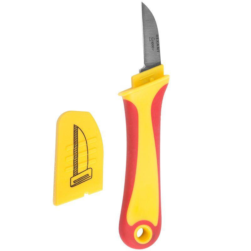  Нож монтажника нержавеющая сталь прямое лезвие Rexant 12-4936 фото в каталоге от BTSprom.by