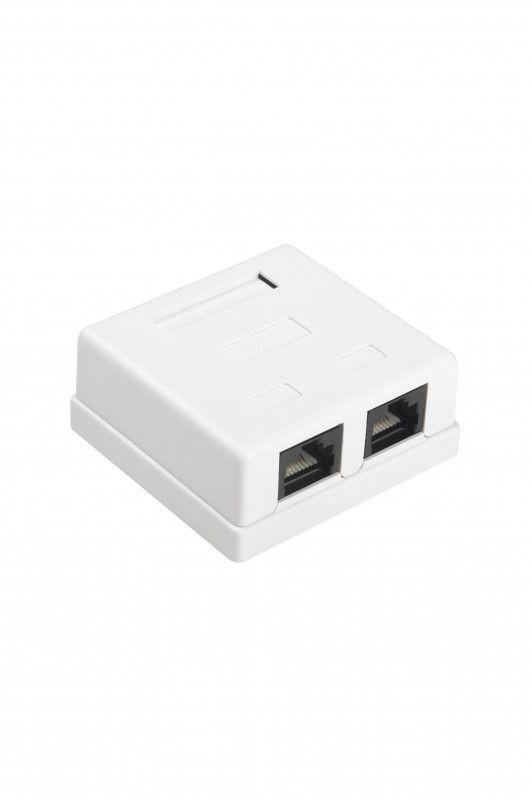 розетка компьютерная 2-м оп sb1-2-8p8c-c5e-wh rj45 (8p8c) кат.5e dual idc hyperline 430234 от BTSprom.by