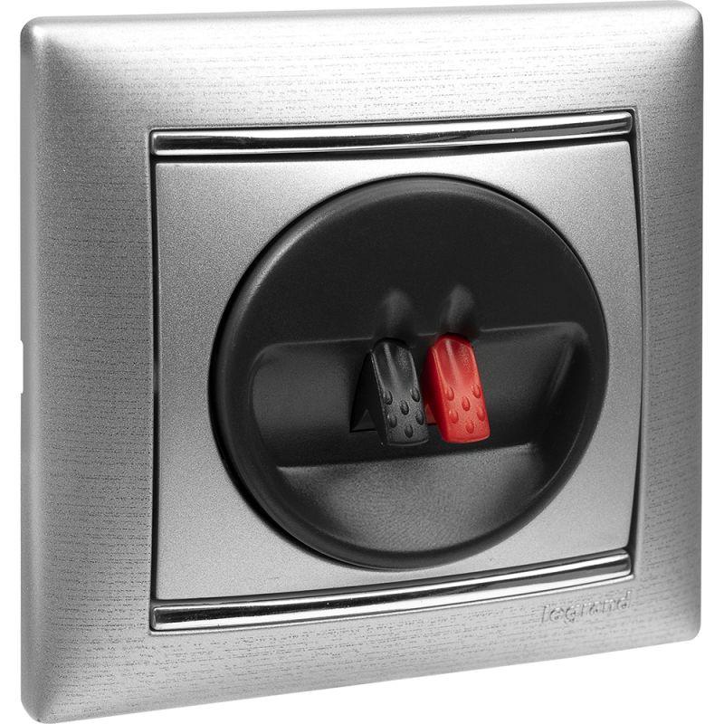  Розетка акустическая одиночная СП Valena механизм алюм. Leg 770223 фото в каталоге от BTSprom.by