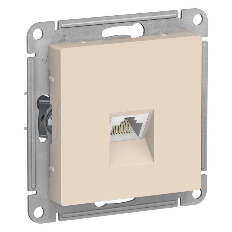 розетка компьютерная 1-м atlasdesign rj45 кат.5e механизм беж. se atn000283 от BTSprom.by