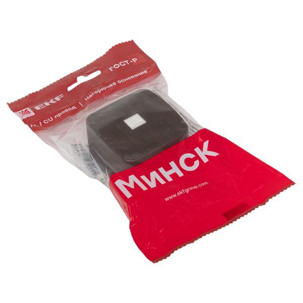  Розетка телефонная 1-м ОП Минск Phone темн. дерево EKF EGT01-034-40 фото в каталоге от BTSprom.by