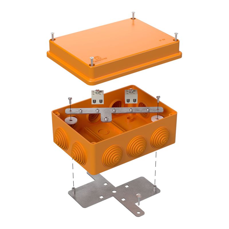 коробка огнестойкая оп 40-0310-fr1.5-4 е15-е120 150х110х70 промрукав 40-0310-fr1.5-4 от BTSprom.by