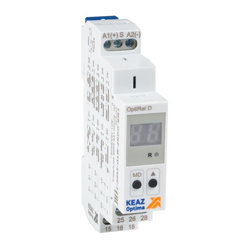 реле времени optirel d tmr-donf-mtd-240u-2 цифровое 16а 2со 12-230ас/dc кэаз 357856 от BTSprom.by