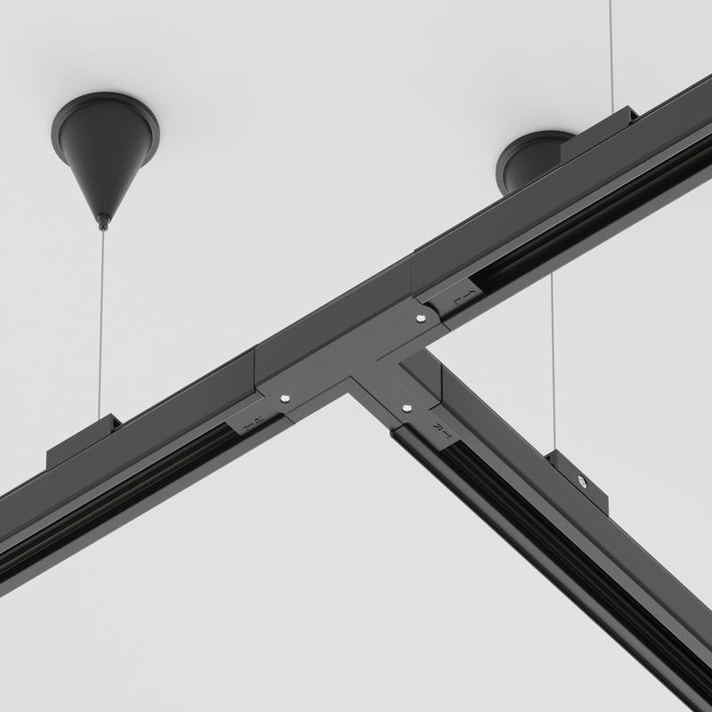  Коннектор Т-образный прав. Trinity черн. Voltega TRA-VGL005CT-31B-R фото в каталоге от BTSprom.by