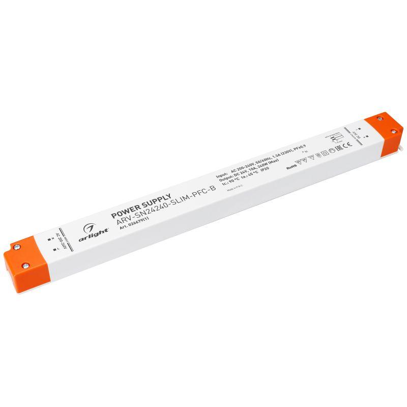 блок питания arv-sn24240-slim-pfc-b 24в 10а 240вт ip20 пластик arlight 026679(1) от BTSprom.by