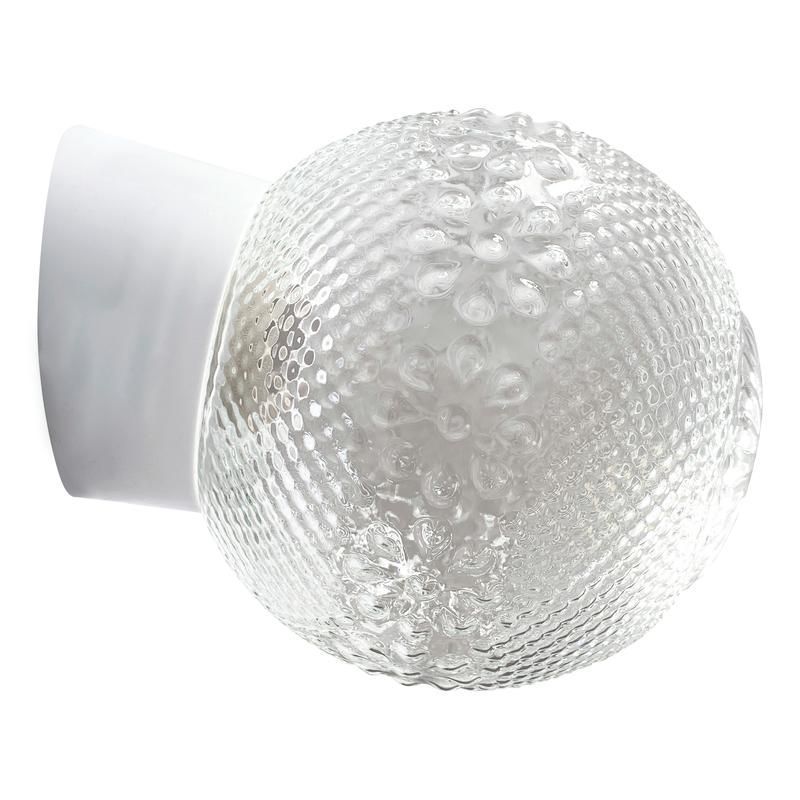 светильник нбб 64-60-080 "цветочек" d150 1х60вт e27 ip20 корпус наклонный бел. элетех 1005100149 от BTSprom.by