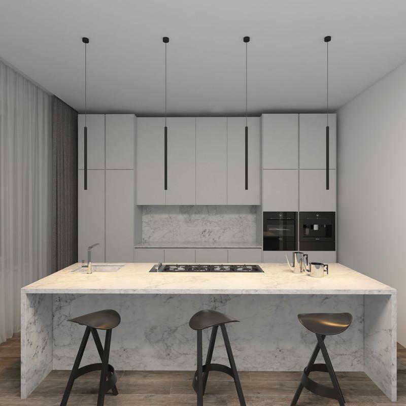  Светильник 5Вт 3000К IP20 подвесной со встроен. светодиодом алюм. черн. DENKIRS 680443 фото в каталоге от BTSprom.by