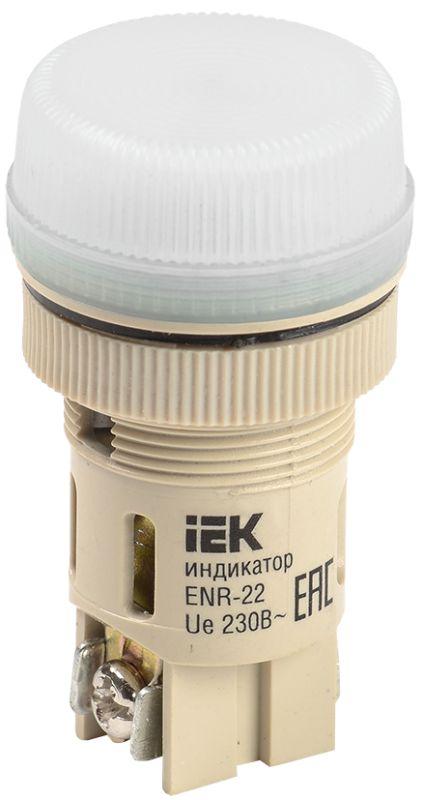 лампа светосигнальная enr-22 d22мм 240в ac бел. цилиндр неон iek bls40-enr-k01 от BTSprom.by
