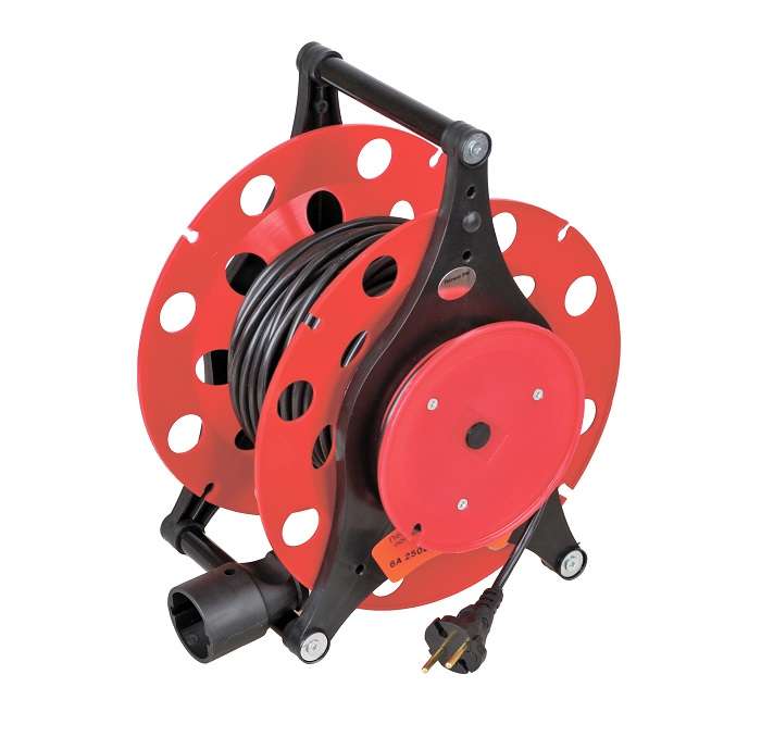 удлинитель на катушке 1х30м с заземл. 10а ip20 skr 1х30х1мм ух10-001 2.2квт volsten 12634 от BTSprom.by