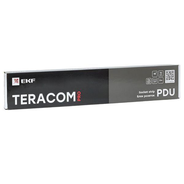  Блок PDU TERACOM PRO 19дюйм 1U 16А/250В 9 роз. Schuko шнур 2м 3х1.5кв.мм вилка Schuko корпус пластик черн. EKF TRP-HPD-PL-16A-9SH-2MSH фото в каталоге от BTSprom.by