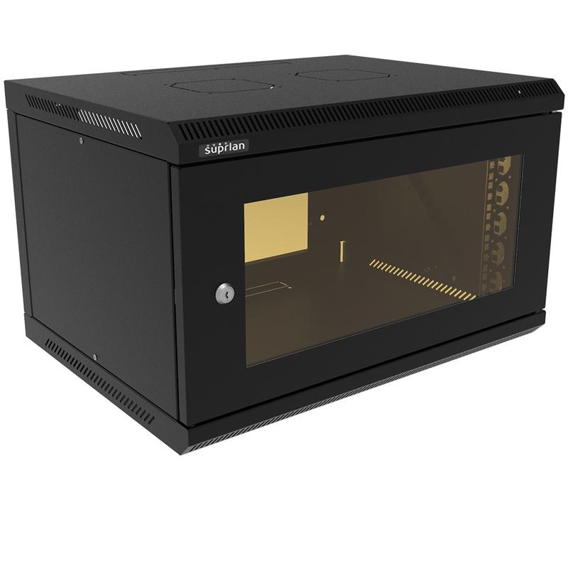 шкаф телекоммуникационный настенный твс-6u-600-450-мр-9005 suprlan 05-2064-b от BTSprom.by