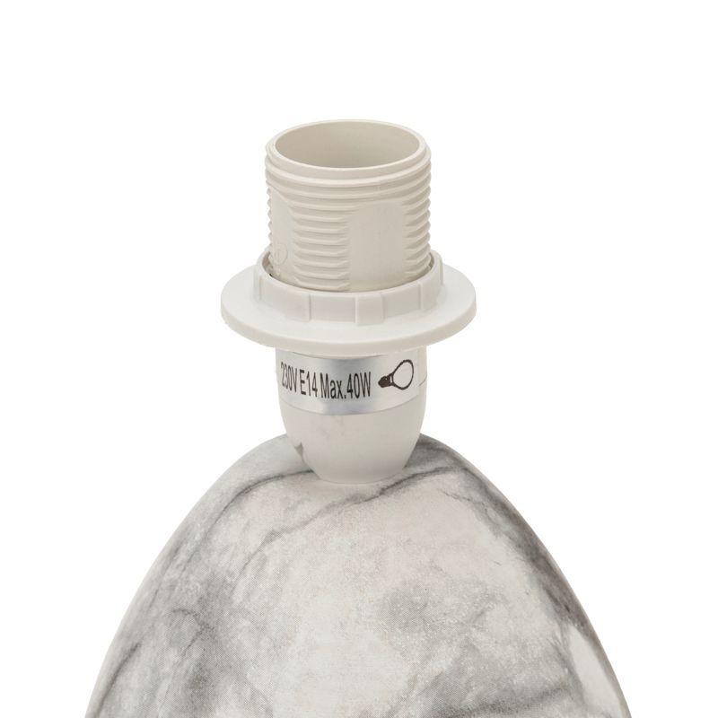  Светильник декоративный настольный "Форте" с основанием цвета мрамор с бел. абажуром с цоколем Е14 40 Вт Rexant 603-1022 фото в каталоге от BTSprom.by