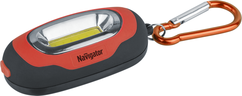 фонарь-брелок 93 657 npt-kc07-r-2cr2032 пласт. 1cob led 1вт 3реж. красн. navigator 93657 от BTSprom.by