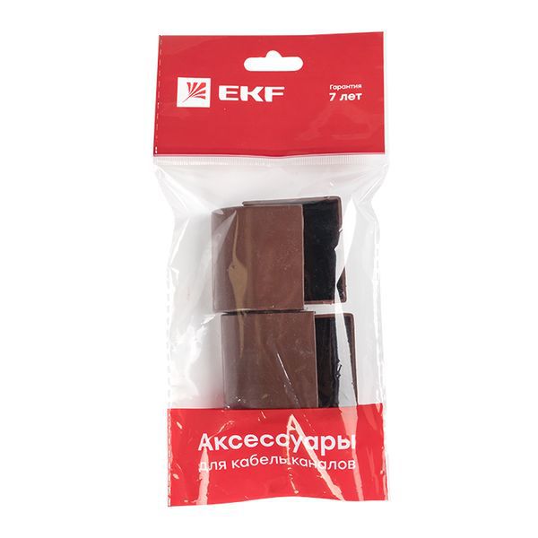  Заглушка 40х25 под темн. дерево Plast PROxima (уп.4шт) EKF ecd-40-25x4 фото в каталоге от BTSprom.by