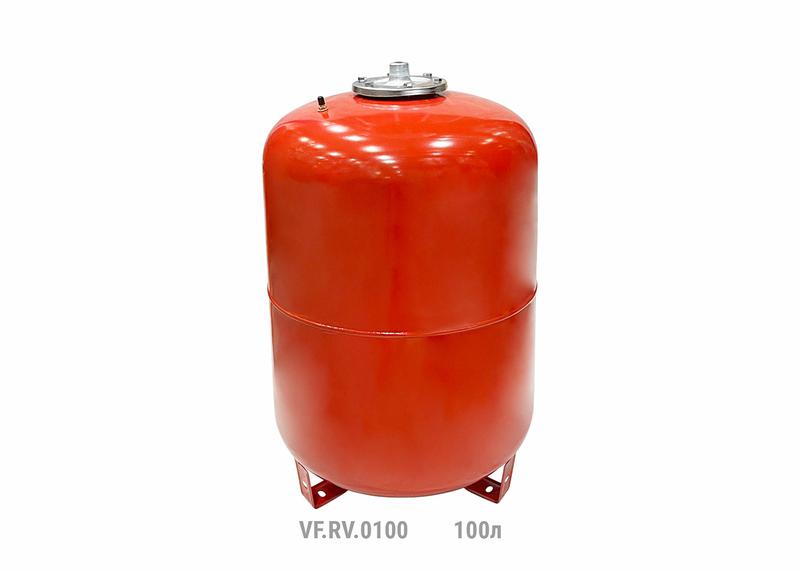 бак расширительный вертикальный rv 100л (с мал. ножками) (8шт/пал) красн. valfex vf.rv.0100 от BTSprom.by