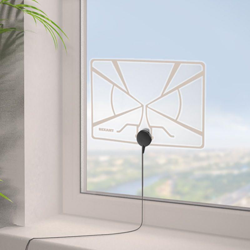  Антенна ТВ комнатная "АКТИВНАЯ" для аналогового и цифрового телевидения DVB-T2 Ag-709 Rexant 34-0709 фото в каталоге от BTSprom.by