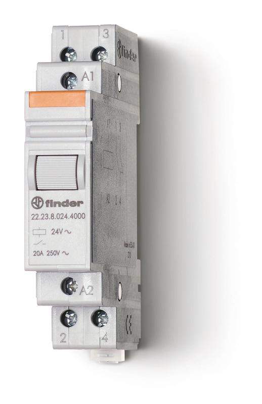 контактор модульный 1no + 1nc 20а agsno2 24в dc 17.5мм ip20 finder 222390244000 от BTSprom.by