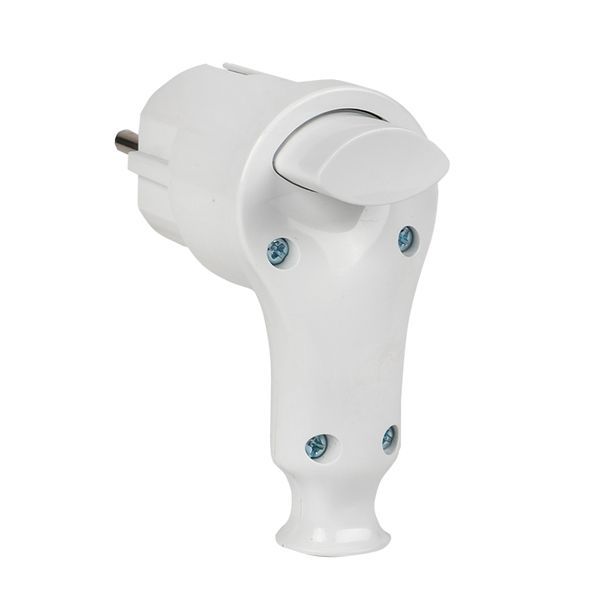  Вилка с кнопкой извлечения 16А 250В с заземл. бел. EKF AVP-16-k фото в каталоге от BTSprom.by